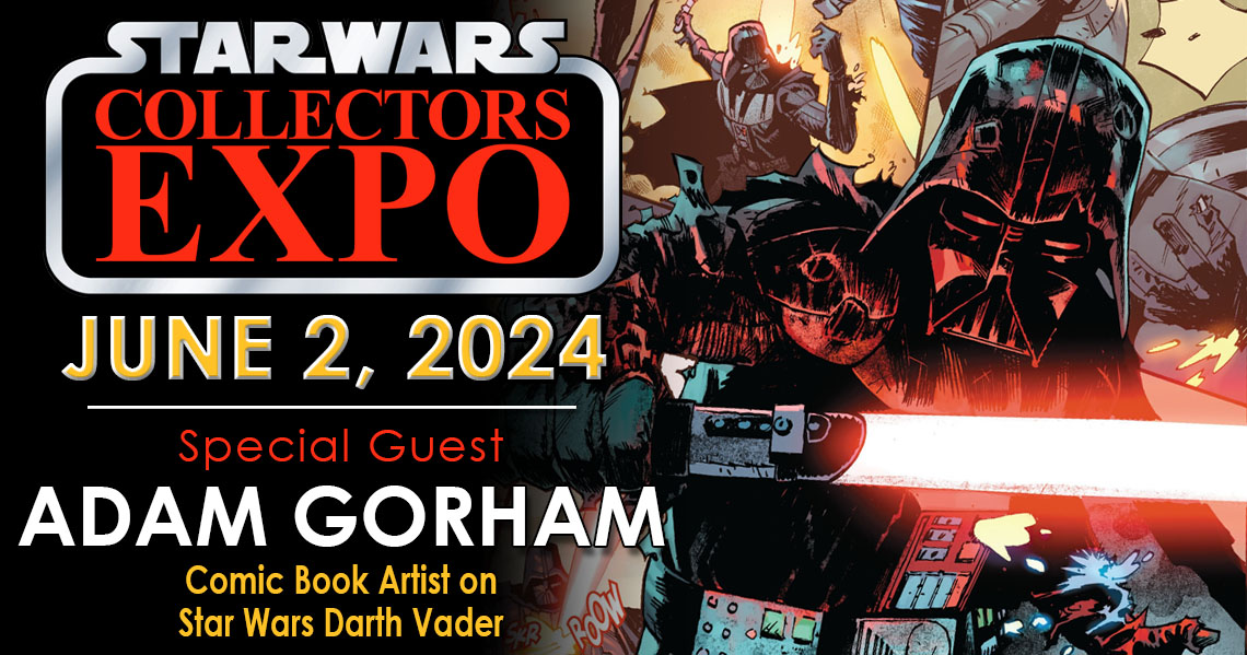 Meet Darth Vader comic book artist Adam Gorham at Star Wars Collectors Expo 2024