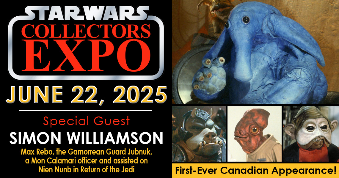 Meet Max Rebo actor Simon Willamson at Star Wars Collectors Expo 2025