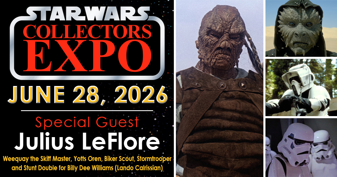 Meet Return of the Jedi actor Julius LeFlore at Star Wars Collectors Expo 2026